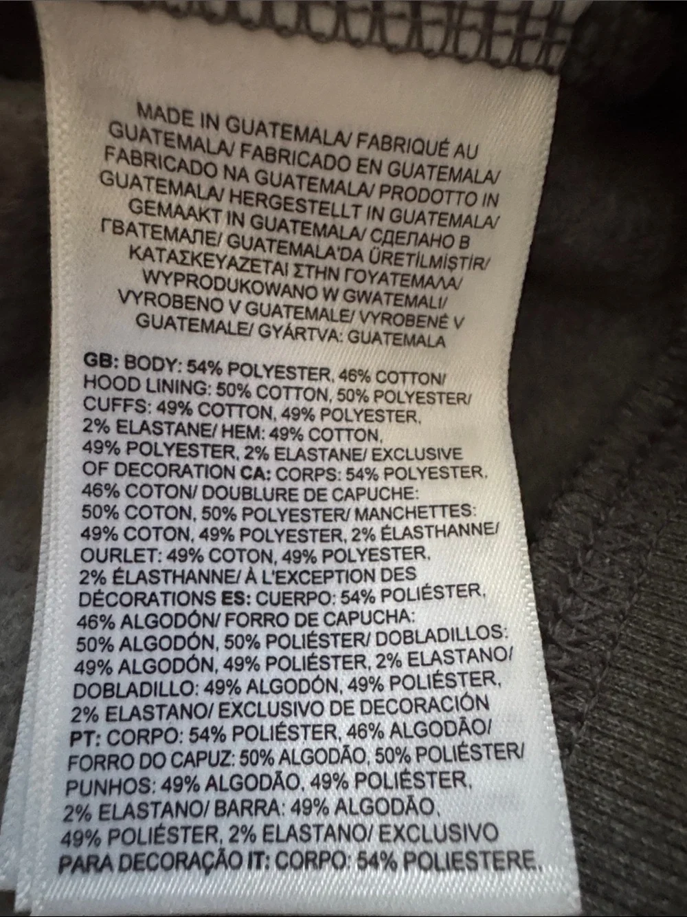 The North Face mens gray hooded sweatshirt size M with pockets.